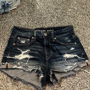 Dark Wash American Eagle Denim Shorts 00